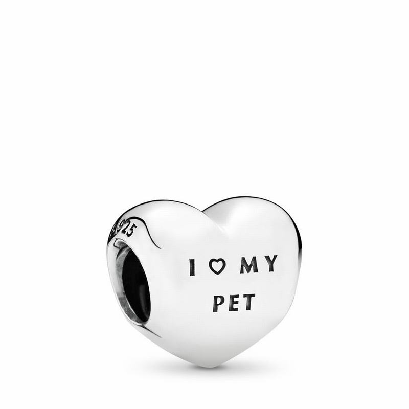 Pandora I Love My Pet Charm - Sterling Silver/Cubic Zirconia - Canada | JQ4182WQ